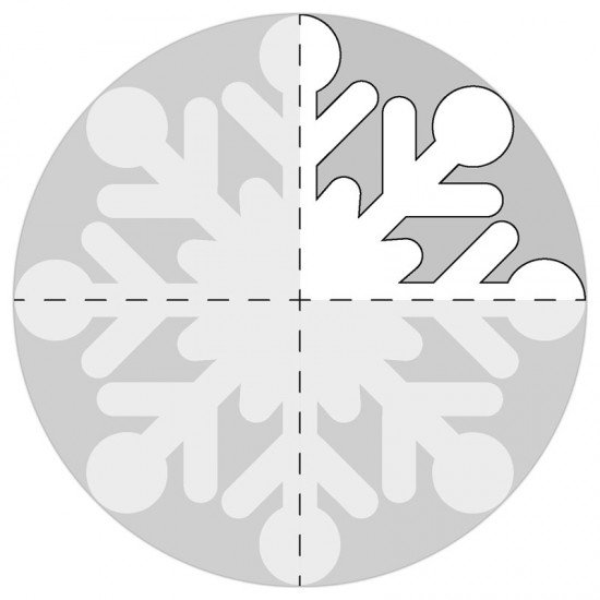 Ice Crystal Circular Paper 100 Sheets