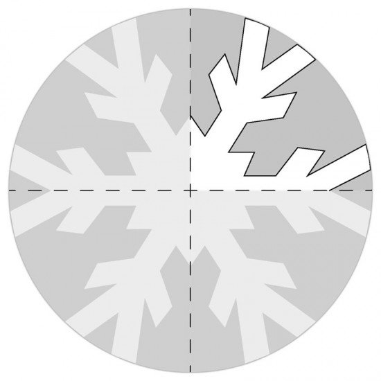 Ice Crystal Circular Paper 100 Sheets