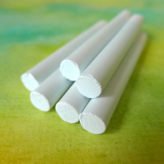 Kitpas Dustless Slim Chalk - White