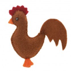 Mini Felt Friends Cockrell brown