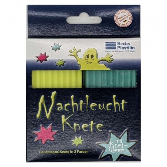 Glow in the Dark Modelling Plasticine - Yellow / Blue