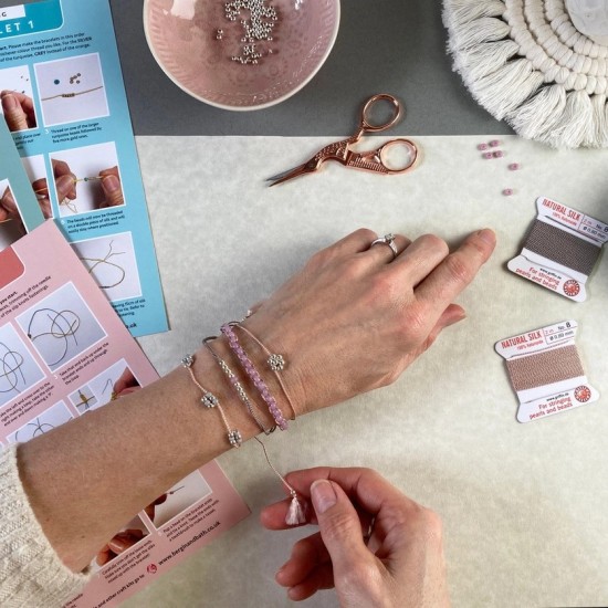 Beaded Bracelets Kit - Silver