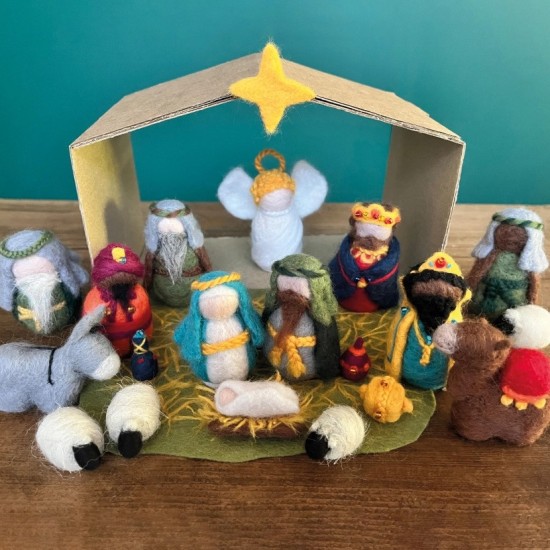 Needle Felting Kit - Nativity Set