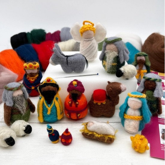 Needle Felting Kit - Nativity Set