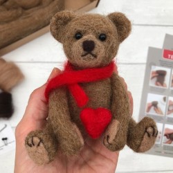 Needle Felting Kit - Teddy Bear