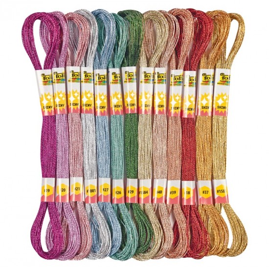 Embroidery Thread Set  Metalic (26pcs)