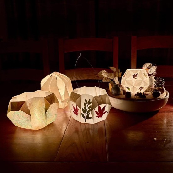 Origami Lantern Paper White