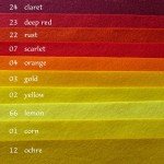 100% wool Felt sheet - 2: Yellow
