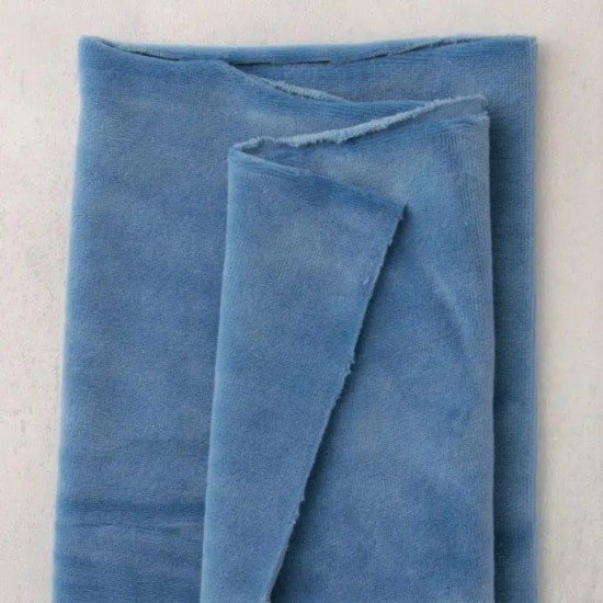 Velour Denim Blue