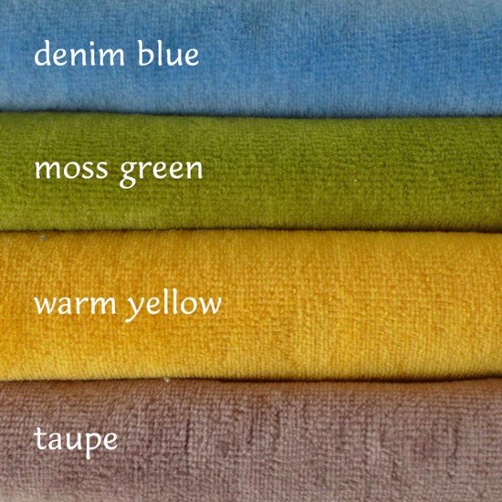 Velour Denim Blue
