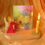 Postcard Holder - Angel Red
