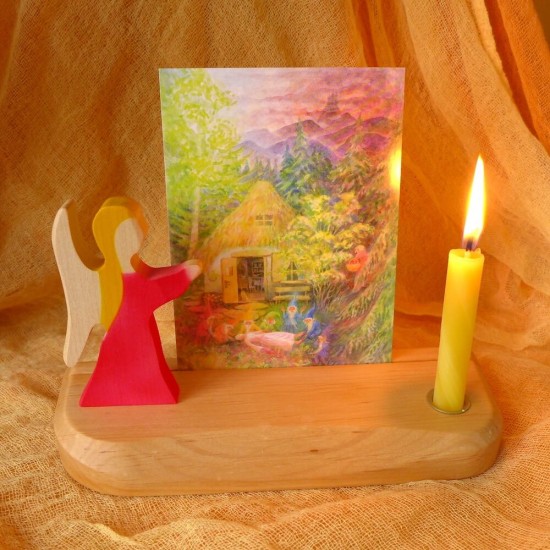 Postcard Holder - Angel Red