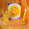 Postcard Holder - Angel Yellow