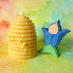 Dipam Beeswax Candle - Bee Skep