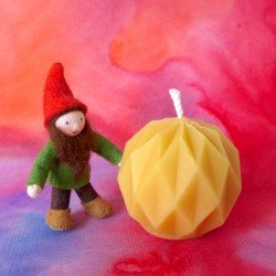 Dipam Beeswax Candle - Diamond Sphere