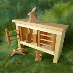 Pine Rabbit Hutch