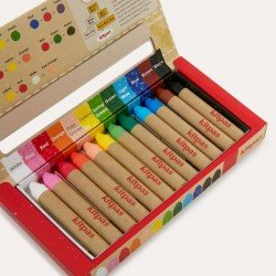 Kitpas Crayons - Rice Bran Wax Window 12 pcs