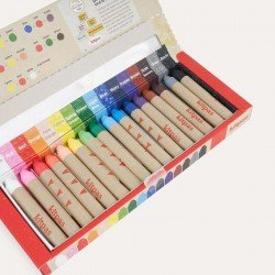 Kitpas Crayons - Rice Bran Wax Window Crayons 16 pcs