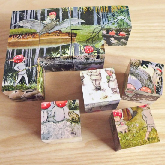 Elsa Beskow Children of the Forest Cube Puzzle