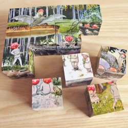 Elsa Beskow Children of the Forest Cube Puzzle
