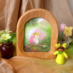 Handcarved Waldorf Standing Frame Small - curved top