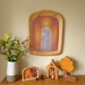 Handcarved Waldorf Frame with Guardian Angel (A3)