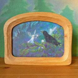 Handcarved Waldorf Standing Frame (a6 landscape)