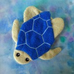 Organic Wash Mitt - Sea Turtle 