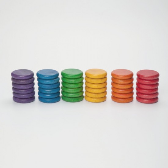 Grapat 36 Rainbow Coins in 6 Colours (15-118)