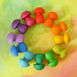 Grapat Mandala Mini Rainbow Mushrooms (22-241)