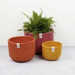 Jute Large Basket Set - Fire
