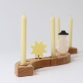 Grimms Candles 100% Beeswax - Creme 12 pcs