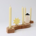 Grimms Candles 100% Beeswax - Creme 12 pcs