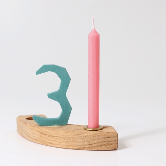 Grimms Candles 10% Beeswax - Pink 12 pcs
