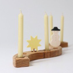 Grimms Candles 100% Beeswax - Creme 12 pcs