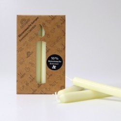 Grimms Candles 10% Beeswax - Creme 12 pcs