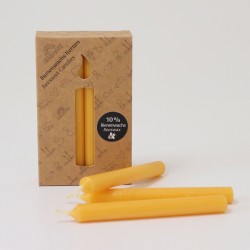  Grimms Candles - 10% Beeswax Amber 12 pcs