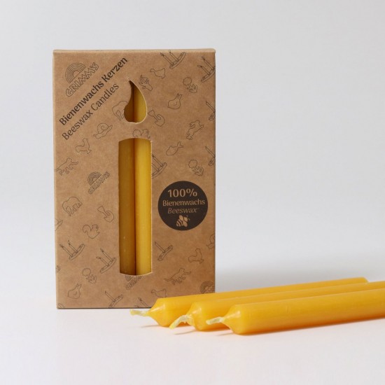 Grimms Candles 100% Beeswax - Amber 12 pcs