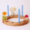 Grimms Candles 10% Beeswax - Light Blue 12 pcs
