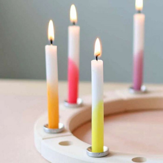 Grimms Candles - Colour Dipped 12 pcs 