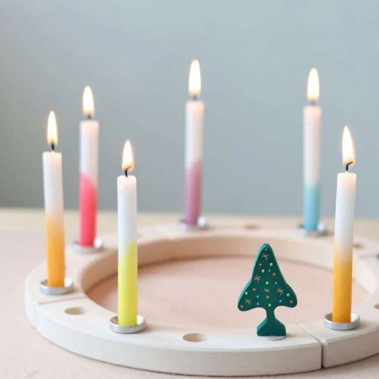 Grimms Candles - Colour Dipped 12 pcs 