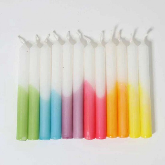 Grimms Candles - Colour Dipped 12 pcs 