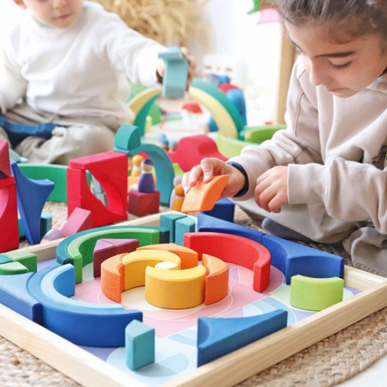 Grimms Building Set - Arcs in Squares 