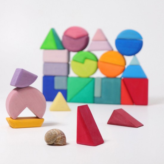 Grimms Building Set - Triangle, Square, Circle 