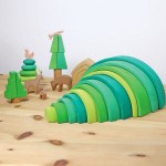Grimms 12 Piece Tunnel - Forest Green
