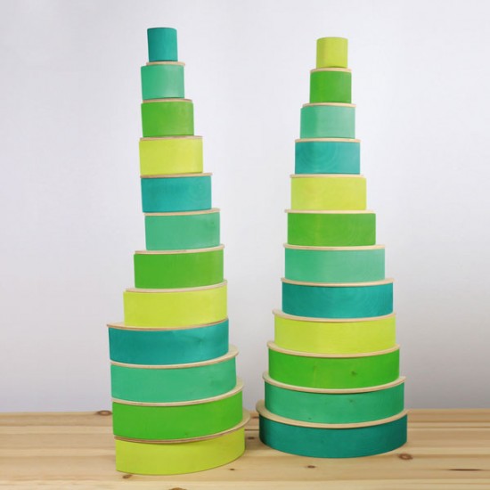 Grimms 12 Piece  Tunnel - Meadow Green