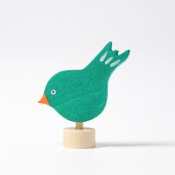 Grimms Celebration Ring Decoration - Bird Green 