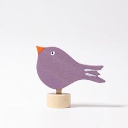 Grimms Celebration Ring Decoration - Bird Violet 