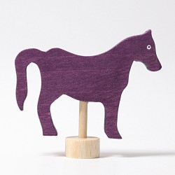 Grimms Celebration Ring Decoration - Horse Purple 