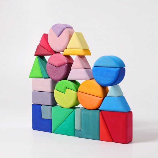 Grimms Building Set - Triangle, Square, Circle 